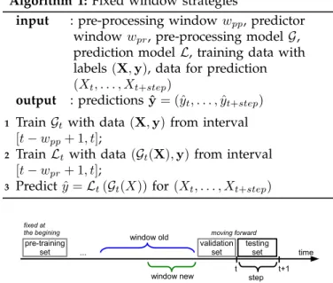 Fig. 9. Setting of the selective windows strategy.