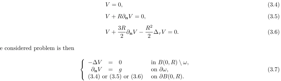 Figure 3 gives the convergence for these three conditions as�internal radius 1 and external radiusisoparametric interpolationobserve the slopes 1, 2, 3 as expected