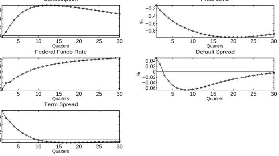 Figure 3: Impulse Responses to a λ-shock
