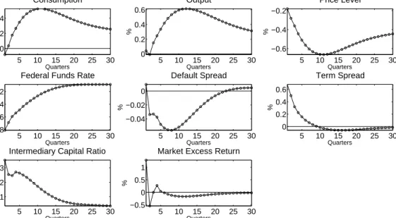 Figure 5: Impulse Responses to a λ-shock