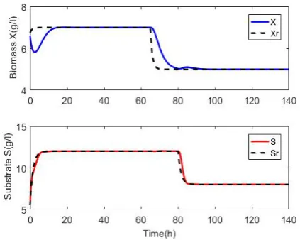 Figure 3: Evolution of the system outputs
