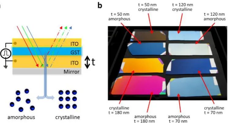 Figure 1.5: An optoelectronic framework enabled by low-dimensional phase-change 