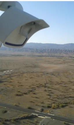 Figure 3: One of the six shadow cameras overlooking the PSA from top of a tower (CIEMAT CESA-I), 87 m above the ground.