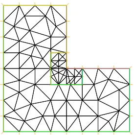 Figure 9. Isolines of the solution u = ϕ of problem (34).