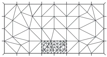 Figure 5. Grid constellation showing a patch with ǫ = 0.25 and N = M = 8.