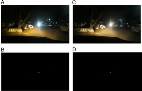 Figure 4:  (A) Image captured from less Than 50–100 m. (B) Processed Image of Less Than 50–100 m   with Area Value of 30