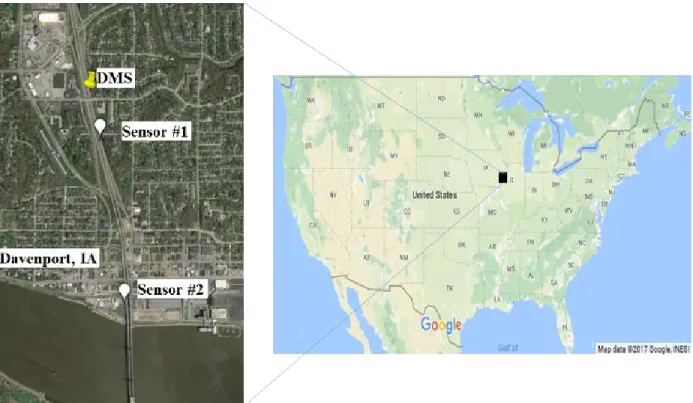 Figure 2.1 DMS Study Area (Google Maps, 2017) 