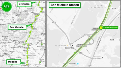 Fig. 2.1. Italy A22 Brenner Freeway- S. Michele Section 