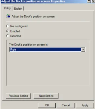 Figure 8 – Positioning Screen Properties  Configuration Files 