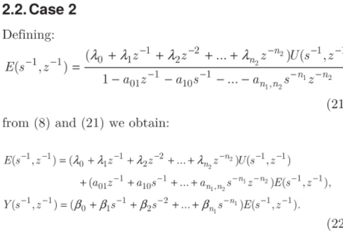 Fig. 3. State space diagram for transfer function (8) with  separable numerators 