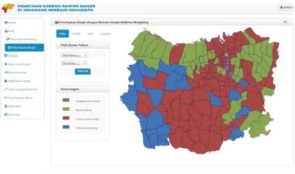 Fig. 4. Implementation of Flood-Prone Map Page 