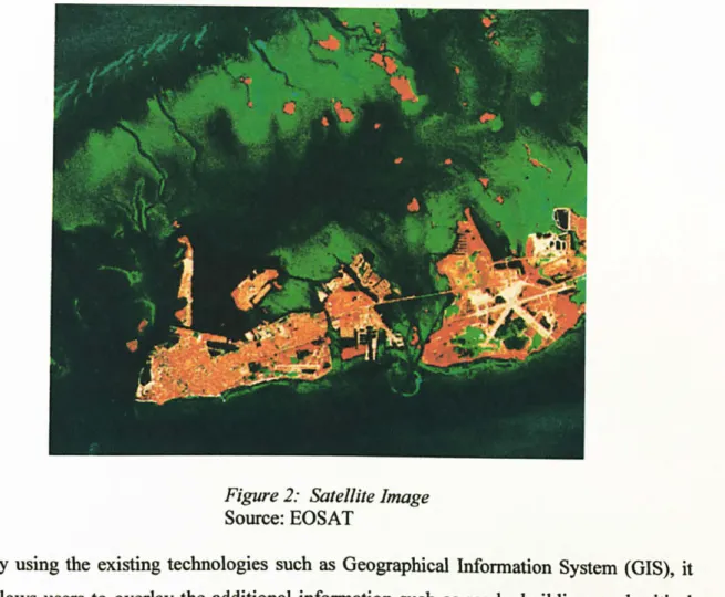 Figure 2:  Satellite Image  Source: EOSAT 
