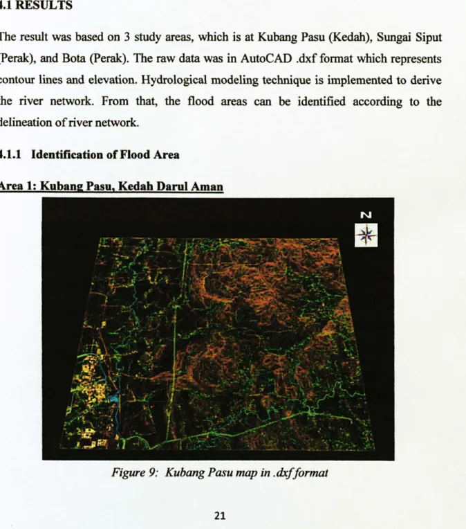 Figure  9:  Kubang Pasu map in. dxf format 