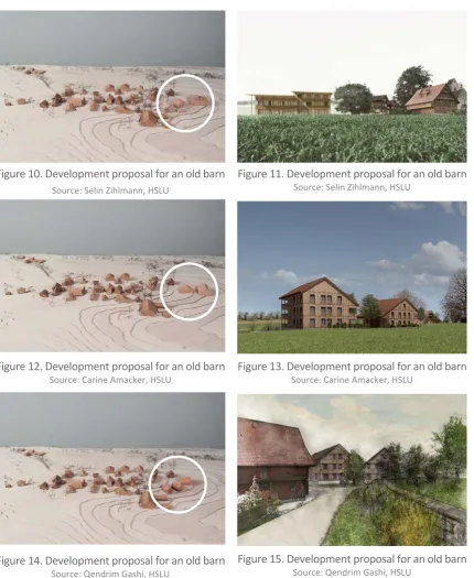 Figure 10. Development proposal for an old barn 