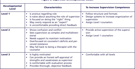 Figure 3. Supervisor Developmental Model��