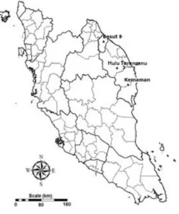 Figure 1 Location of the rain gauge stations    