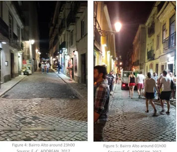 Figure 4: Bairro Alto around 23h00 