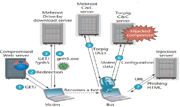 Figure 21: The Torpig network infrastructure. 