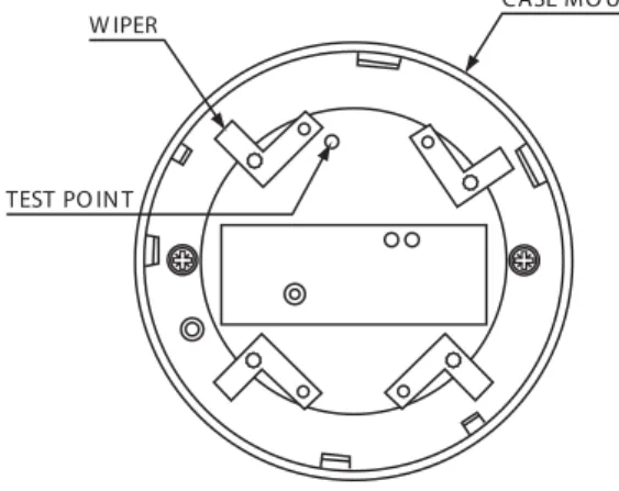Fig. 2 Back View – Series 60 Ionisation Smoke  Detector.