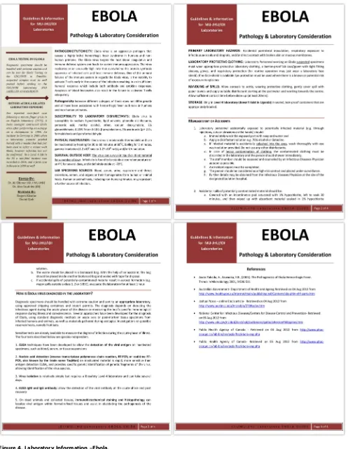 Figure 4. Laboratory Information –Ebola.