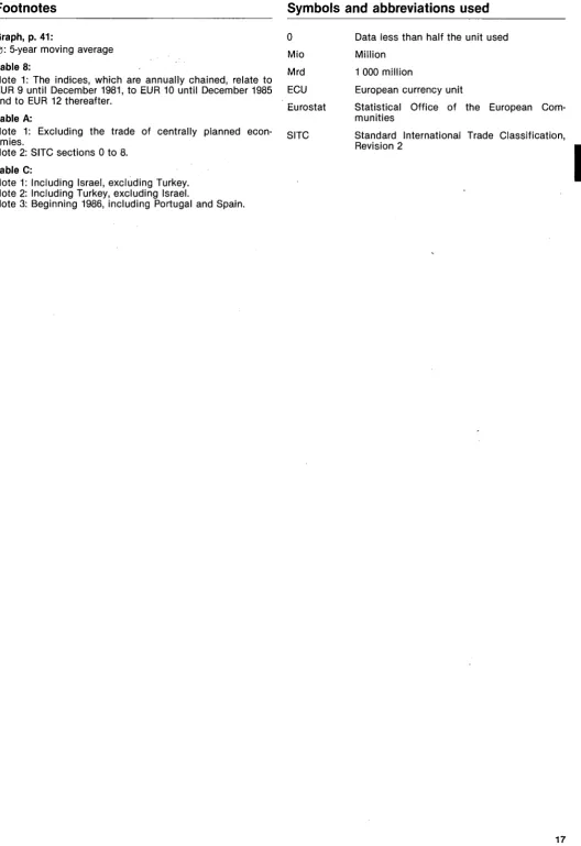 Table 8: Note 1: The indices, which are annually chained, relate to Mrd 
