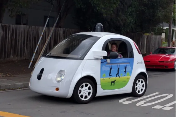 Figure 1.3: Google Driverless Car. Image taken from Grendelkhan,2016