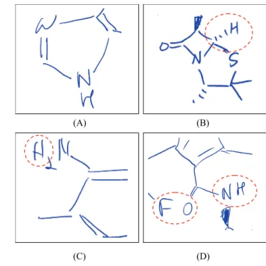 Figure 1: (Left) A hand-drawn chemical diagram and (Right) the system’s interpretation of the sketch