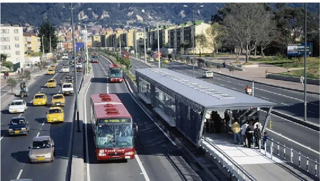 Fig. 8 Bogotá's TransMilenio 