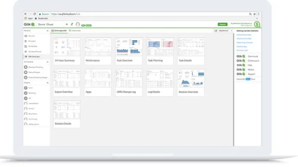 Figure 7 Qlik Analytics Platform, https://www.qlik.com/us/products/qlik-sense?ga-link=HP_Mid1_US 