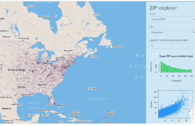 Figure 9 SuperZip Example - Shiny Gallery, https://shiny.rstudio.com/gallery/superzip-example.html  