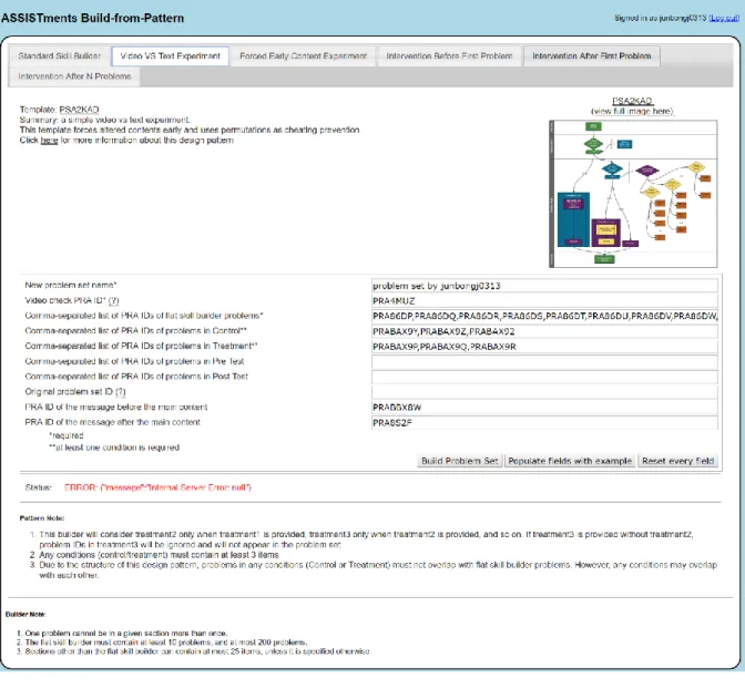 Figure 8 - Template Tool Webpage
