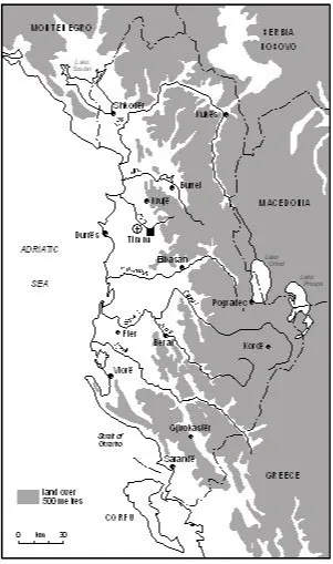 Figure 2: Albania: Location Map 