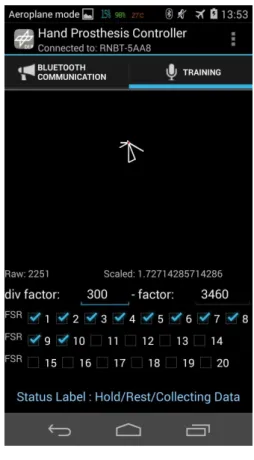 Figure 9: Mobile phone GUI