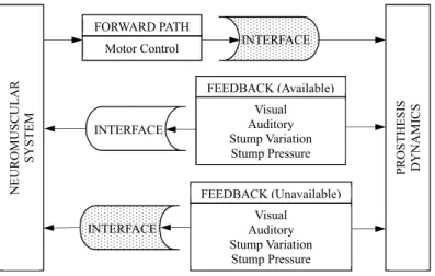 diagram of the closed loop control of powered, upper limb prosthesis using