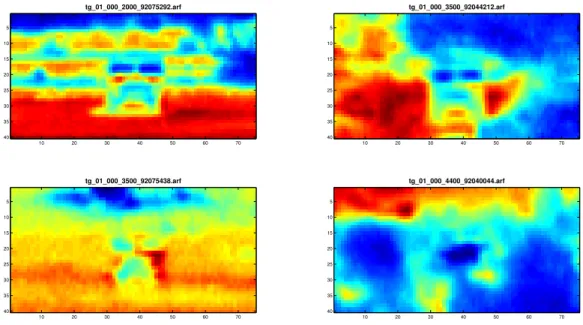 Figure 5.2: An example of the chips removed from the training dataset. These chips were visibly different from the rest of the target chips for a variety of hypothesized reasons: