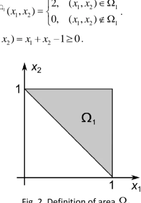 Fig. 2. Definition of area  1 . 