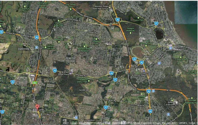 Figure 9 below shows the network created with the terrain creation facility of SCANeR®ΙΙ
