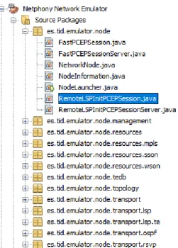 Figure 13 Netphony GMPLS emulator packages  4-   
