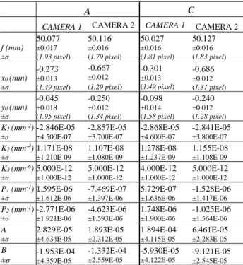 Table 3 shows that the RO elements were estimated accordingly  with  the  imposed  constraints  and  the  admitted  variations