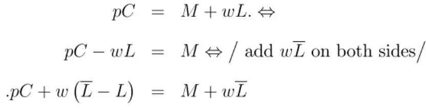 Figure 12: The Budget Set for the Labor Supply Problem
