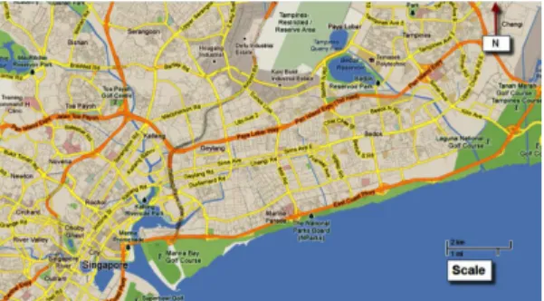 Fig. 1: The map of region for speed prediction