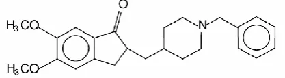 Fig. 1: Structure of Donepezil 