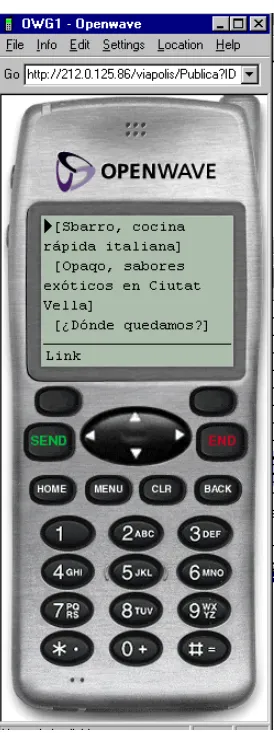 Fig 2.2.2.2 - Viapolis Wap access. 