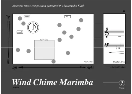 Figure 1. Wind Chime Marimba showing composition engine 