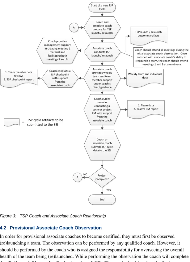 Figure 3:  TSP Coach and Associate Coach Relationship 