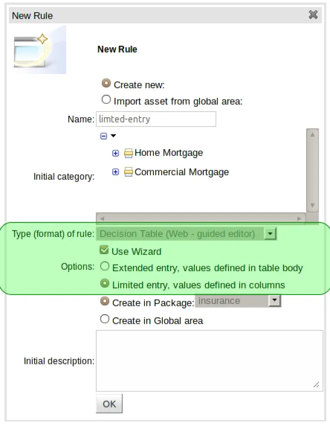 Figure 4.46. Selecting the wizard 4.10.3.2.2. Summary page
