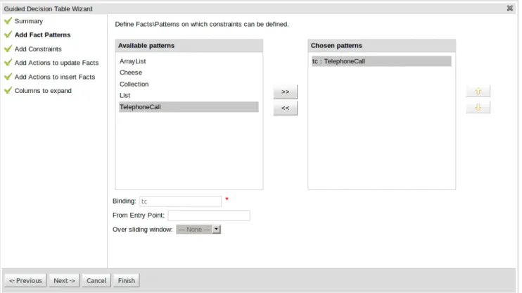 Figure 4.48. Add Fact Patterns page