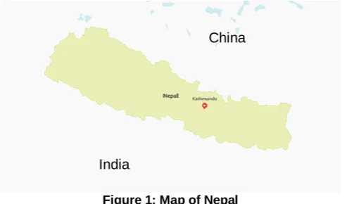 Figure 1: Map of Nepal 