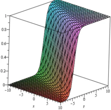 Figure 1. Kink wave of Equation (20) with