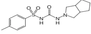 Figure 1: It shows the structure of Gliclazide 